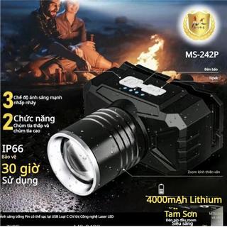 [COD]Đèn pha LED/siêu sáng 4000 lumens/Đèn pin sạc USB/ánh sáng mạnh 3 chế độ ánh sáng KX306