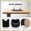 2 Miếng Giá Đỡ Bút Acrylic Giá Đỡ Màn Hình Bút Chì Giá Treo Bút Máy Bút Bi Giá Trưng Bày (Đen)