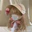 Mũ Rơm Đơn Giản Mùa Hè Nơ Ngọt Ngào Chống Nắng Hoa Pháp Mũ lolita Mũ Phẳng lolita