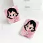 cô gá hồngGương Mini Xách Tay Gấp Gọn Da PU Nhiều Màu Pastel Phù Hợp Du Lịch
