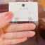 PNPIA- 1 Cặp Bông Tai Hoa Zircon Sáng Thời Trang Tinh Tế Sang Trọng Dài sel Dây Xích Tòn Ten Bông Tai Thiết Kế Cao Cấp Cảm Giác Trang Trí Trang Sức
