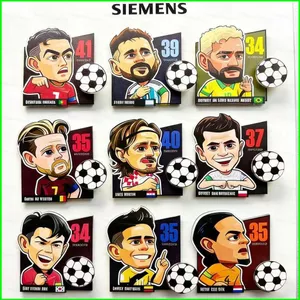 HT3 Lionel Messi Acrylic Tủ Lạnh Nam Châm Sáng Tạo Trang Trí Nhà Xoay Được Từ Tính Cho Tủ Lạnh Nhà Bếp TH3