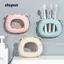Giá để bàn chải đánh răng SHUPUN, Giá đỡ bàn chải đánh răng không đục lỗ 3 khe, Giá treo tường cốc hút đa chức năng Móc treo tường