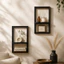 Kệ Treo Tường THEGIRL8B, Giá Trưng Bày Hình Học Bằng Gỗ, Thiết Kế Đơn Giản Phong Cách Vintage Treo Tường Rỗng Giá Để Đồ Phòng Khách