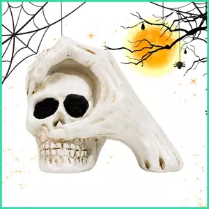 Halloween Đầu Lâu Ma Quái Đồng Hồ Đầu Tay Hình Ma Quái Đầu Lâu Tay Điêu Khắc Cho Phòng Ngủ Phòng Khách Ám sonlekvn