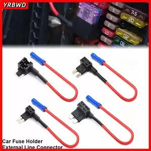 Đầu nối dây ngoài YRBWD 1 chiếc, Giá đỡ cầu chì Micro Mini 12V / 24V 10A tiêu chuẩn, Cầu chì ô tô ô tô bổ sung bền bỉ Phụ kiện xe hơi
