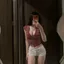Áo Thun Cổ Tim Nữ Kẻ Sọc Form Ôm Body, Tay Ngắn Co Giãn Thoải Mái - - Hieuvy Botique
