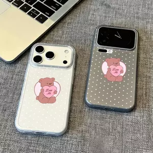 Lợn nâu nhạt Thích hợp iPhone 17/16 trường hợp điện thoại 151413 Frosted X chống rơi