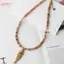 HFSHY Bohemian Đá Nhiều Màu Sắc Nelace Thủ Công Thép Không Gỉ Mặt Dây Chuyền Cá Độc Đáo Tuyên Bố Trang Sức Cho Bãi Biển Đảng Mặc VN