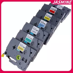 Băng dán nhãn JASMINE 12mm 9mm TZ-231 PT-E100B D210 cho máy in Brother P-touch JASMINE
