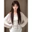 Mỹ Hot Girl Ngôi Sao Sọc Trắng Đeo Vai Dài Tay Chống Nắng Áo Nữ Mùa Hè Rời Tinh Khiết Desire Phù Hợp Với