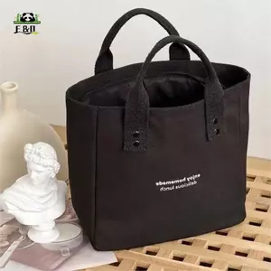 Túi xách nữ vải Canvas màu trơn Túi du lịch dung tích lớn thông thường dành cho nữ EMKK