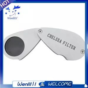 35X Jewelers Loupes Kính lúp Có thể gập lại Túi Kính Trang sức Chelseas Lọc LọcJewelers Loupes Jadelite Lọc