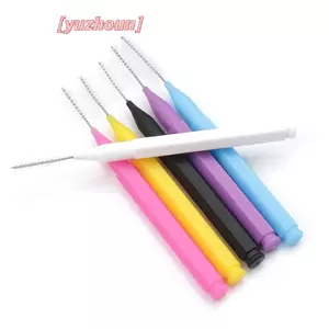 10 Cái Cleaner Inter Brush Floss Brush Light Tooth Pis Flosser Pis Eyelash Brush Beauty Tool Brush