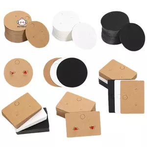 Maybest 50 Chiếc Vòng Tông Bông Tai Hiển Thị Thẻ nk Giấy Kraft Trang Sức Treo Thẻ Cho Bông Tai Bông Tai Bán Paaging {VN}