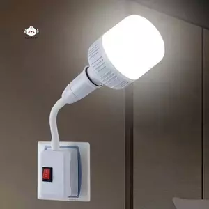 Maybest Dailyhome Plug in Linh hoạt Đèn tường Soet Adapter E27 Giá đỡ mở rộng bóng đèn {VN}