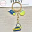 Vòng chìa khóa bóng Tennis thu nhỏ Hodou dành cho bữa tiệc ủng hộ Túi thể thao Phụ kiện Quà tặng VN