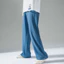 Thời Trang Đường Phố Thời Trang Dạo Phố Thanh Niên Phổ Biến Rời Micro-Elastic Thường Ngày Nam Thể Thao Màu Trơn Đơn Giản Ice Silk Quần D0LB