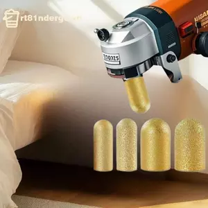 GE Kim Cương Brazed Bawater Mài Bánh Xe Ngón Tay Mũi Phay Cắt Tỉa Đầu Tròn Mài Mòn Để Trang Điểm Thạch Anh Đá Counter VN