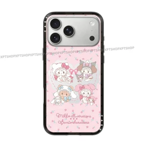 Phong Cách Mới Từ Chó Con Áo Mèo Acrylic Ốp Lưng Điện Thoại IPhone 17 Pro Max 17 Air 15 14 13 12 16 Plus Vỏ Bảo Vệ Chống Sốc