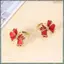6 Miếng Đỏ Nơ Khăn Ăn Nhẫn, Bướm Nút Thắt Khăn Ăn Nhẫn Đựng Handmade Kim Loại Khăn Ăn Khóa Trang Trí Bàn Thanh Lịch