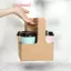 10 Chiếc Túi Quà Hoa Di Động Đựng Giấy Kraft Cà Phê Bánh Hoa Món Tráng Miệng Hộp Đựng Ảnh Ủng Hộ Đồ Uống Có Tay Cầm