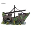 Thuyền buồm nhựa Sunk Ship Hình DIY Thu nhỏ Bể cá Trang trí bể cá