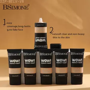 {WELV}Hydrating Waterproof Foundation Long Lasting Smooth Finish Lightweight Concealer
