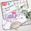 Quạt cầm tay in hoa tre phong cách Nhật Bản có thể gập lại Trang trí quà tặng