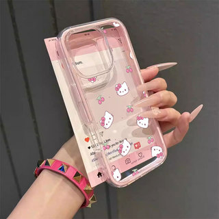 Thời Trang Dễ Thương Macaron Nhiều Màu Mẫu Hello Kitty Cho IPhone17/16/15/14/13/12/11 Pro Max Chất Liệu TPU Mềm Mại