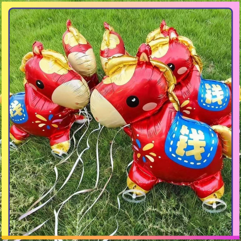 Bóng bay năm mới Năm con ngựa Bóng bay có bánh xe Bóng bay ròng rọc Bóng bay trẻ em Bóng bay động vật Ballo