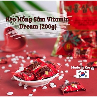 Kẹo Hồng Sâm Vitamin Hàn Quốc 200gr