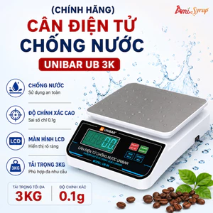 Cân Điện Tử Chống Nước Unibar UB 3K Chính Xác Chất Liệu Cao Cấp Bền Bỉ