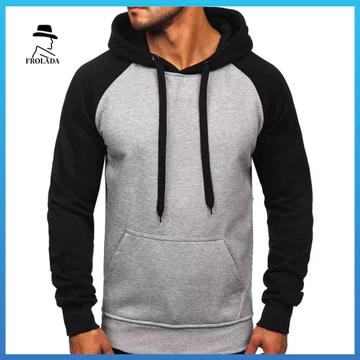 Áo hoodie nam thoáng khí Frolada Áo hoodie thoáng khí nhẹ Áo hoodie nam Raglan tay áo chui đầu thông thường Áo thể thao có túi Kangaroo và dây rút – dành cho Đông Nam