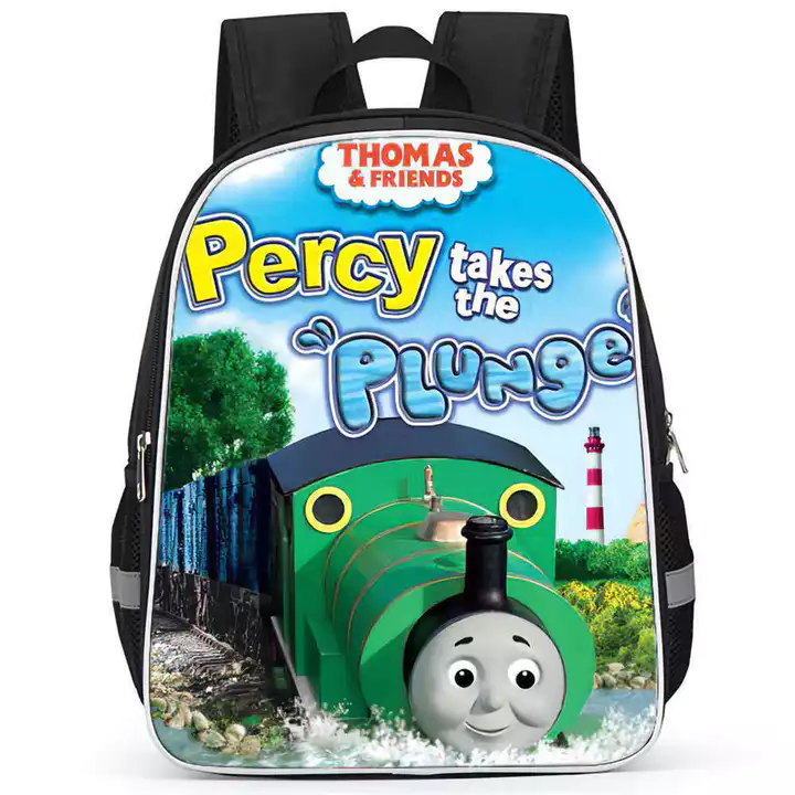 Thomas the Train Trẻ Em Schoolbag Hoạt Hình Ba Lô Bé Trai Bé Gái Cột Sống Bảo Vệ Schoolbag Trẻ Em Ba Lô Hoạt Hình Ba Lô Thường Ngày Schoolbag Học Sinh Ba Lô