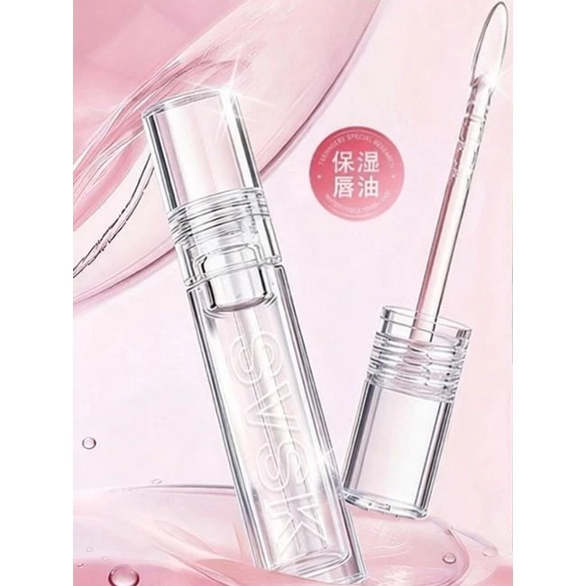 Trong Suốt Toot Trong Suốt Son Bóng Dưỡng Ẩm Nước Bóng Son Bóng Hàng Ngày Gương Hoạt Hình Làm Sáng Du Lịch Đứng