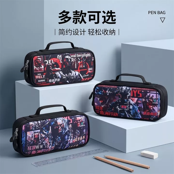 [Giảm giá] Hộp đựng bút chì lưu trữ văn phòng phẩm Delta Action Idwayon Red Wolf Warden đẹp trai Hộp đựng văn phòng phẩm dung tích lớn Hộp văn phòng phẩm Đồ dùng văn phòng phẩm cho bạn bè