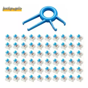 Bộ 50 Bàn Phím Cơ Công Tắc Với Công Tắc Kéo 50 Chiếc Bàn Phím Công Tắc Với Công Tắc Kéo 3 PIN Màu Xanh Bàn Phím Cơ Công Tắc Clicker Thay Thế