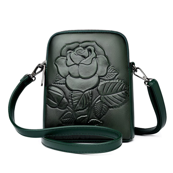 Women's Elegant Genuine Leather Handbag – Mini, for Parties – 5
