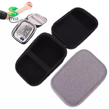Hộp đựng máy đo huyết áp PHONG CÁCH, Túi bảo vệ máy đo huyết áp chống sốc tam giác, Di động có tay cầm Vỏ cứng cho máy đo huyết áp