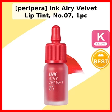 [peripera] Ink Airy Velvet Lip Tint, No.07, 1 cái / Son Tint Hàn Quốc / Hoàn thiện nhung Airy / Chính hãng 100% của damda1004