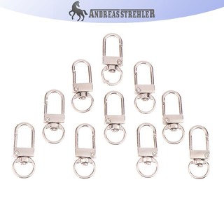 Onetimingfine 10 Chiếc Ngôi Sao Pentagram Hình Chữ D Rỗng Nhẫn Móc Khóa DIY Phụ Kiện Tôm Hùm Khóa Móc Khóa Trang Sức Làm Phát Hiện VN