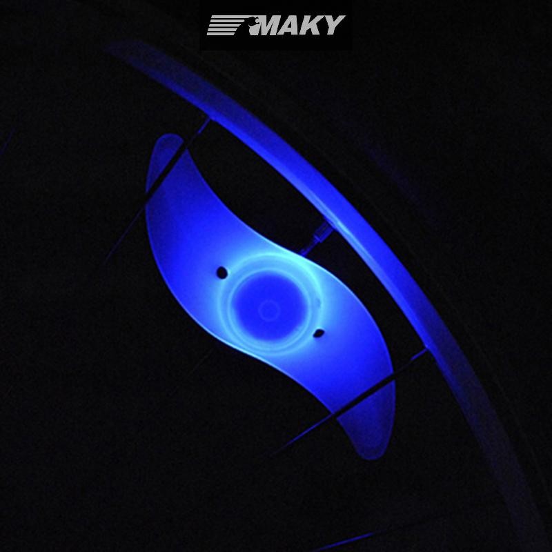 Newwellknownepic Xe Đạp Bánh Xe Nói Ánh Sáng Chống Thấm Nước Cân Bằng LED Lốp Lốp Đèn Flash Cảnh Báo Nhiều Màu Sắc Đèn Phụ Kiện Xe Đạp VN