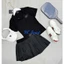 Bộ thể thao nữ, Bộ áo váy xếp ly có quần bảo hộ chơi Pickleball, Golf, Tennis....