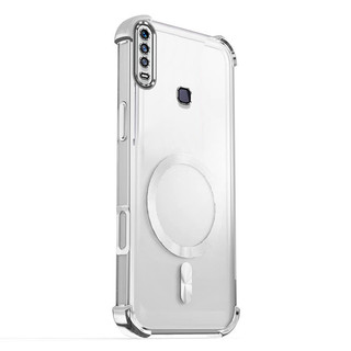 Dành Cho VIVO 1901 1902 1904 1906 1915 1916 Ốp Điện Thoại Bốn Góc Chống Rơi, Trong Suốt Cao Hút Nhiệt Từ Tính Vỏ Tản Nhiệt
