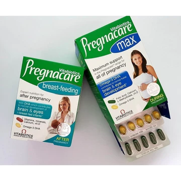 Vitamin tổng hợp bầu Pregnacare Max Vitabiotics bổ sung vitamin, acid folic và DHA cho bà bầu Anh