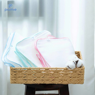 Piumie Khăn sữa gạc xô Piu Miu 4 lớp, 100% cotton tự nhiên, mềm mại, lành tính, thấm hút cao - hộp 10 chiếc