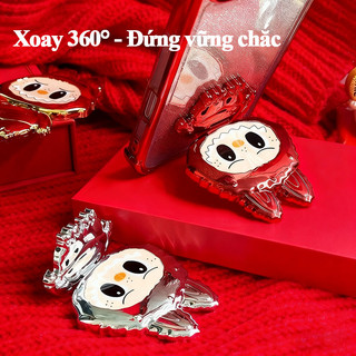 Giá đỡ điện thoại Labubu 360° xoay kèm gương mini HD dùng cho iPhone Samsung OPPO Xiaomi Huawei Vivo