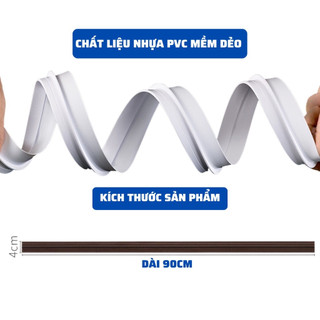 Thanh dán khe cửa, ron chặn khe cửa chất liệu PVC siêu bền