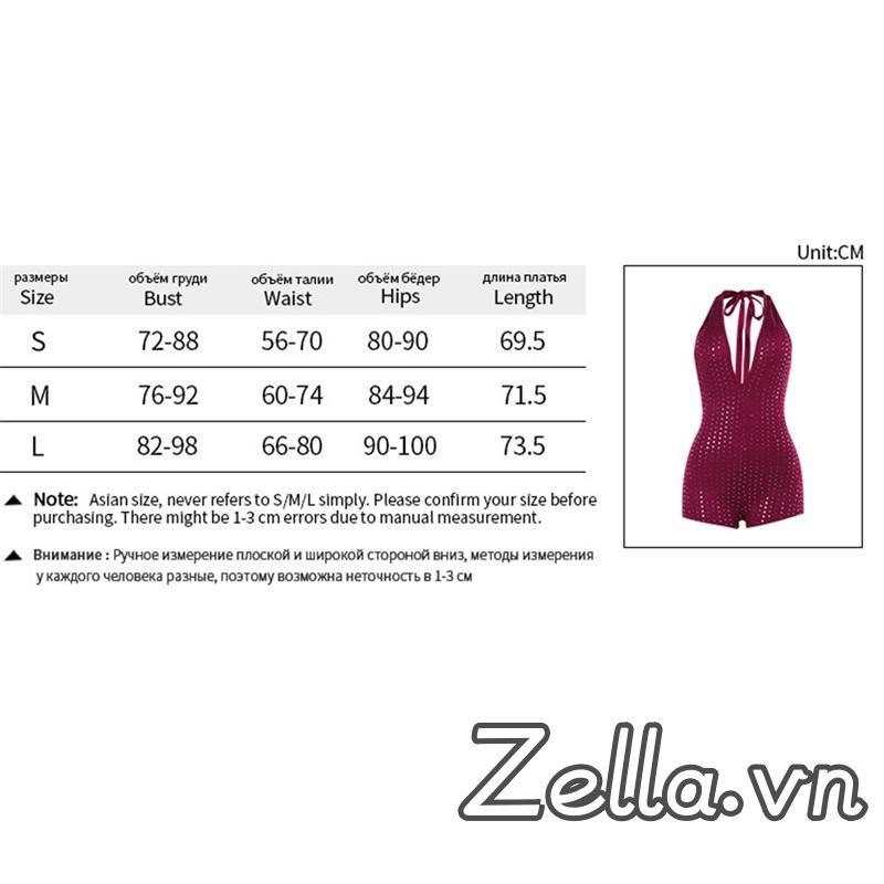 Bộ jumpsuit cổ dây lấp lánh, không tay hở lưng cho mùa hè